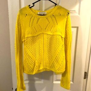 Knit long sleeve sweater